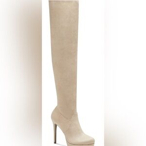 Thalia Sodi Clarissa Over the Knee in Taupe Microsuede - Size 8.5 (NWOB)